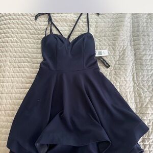 Elegant Navy Blue Dress